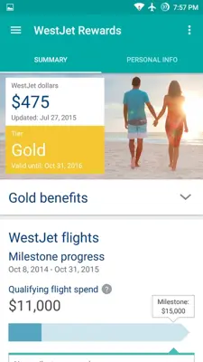 WestJet android App screenshot 3