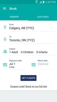 WestJet android App screenshot 7